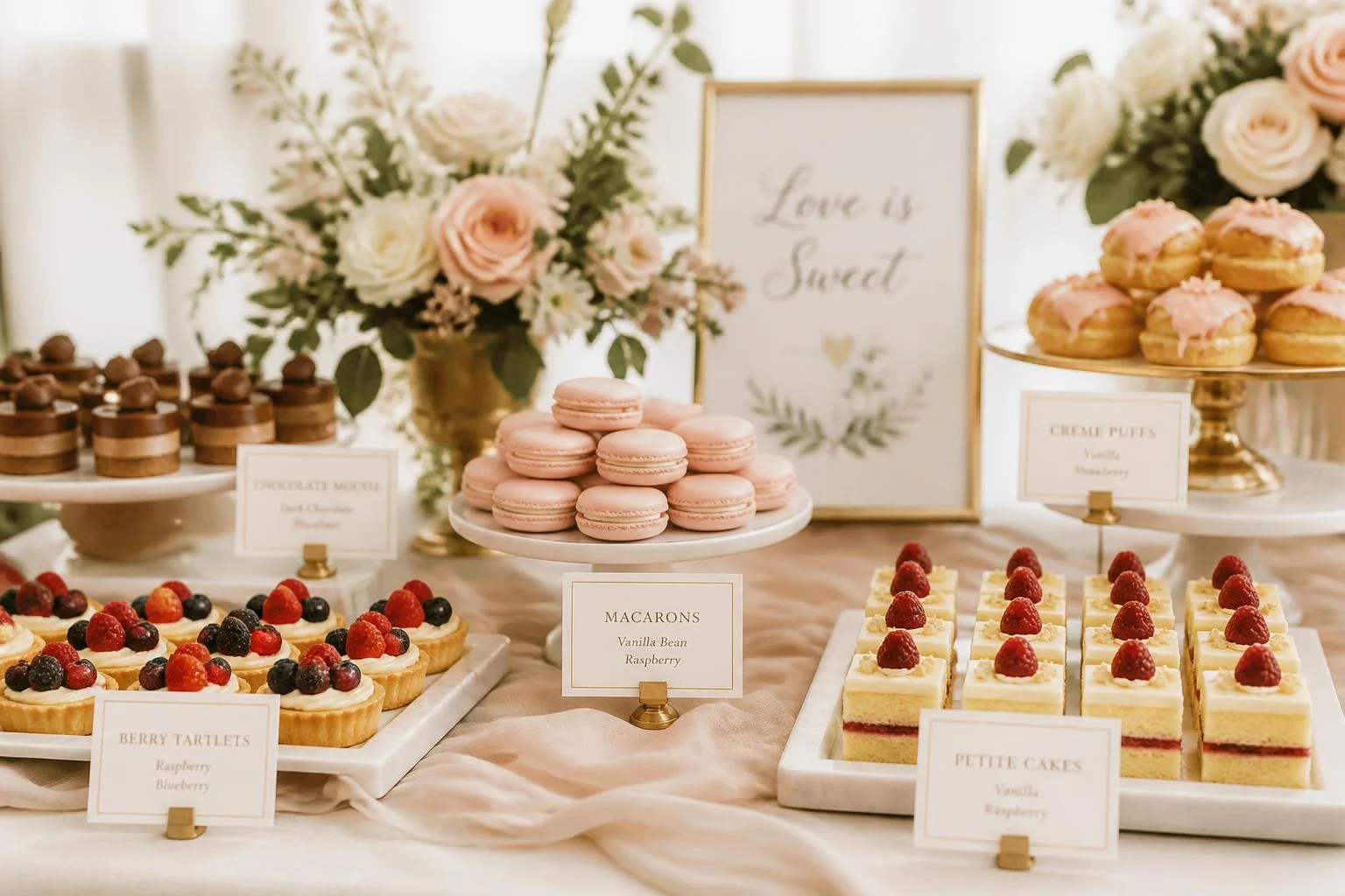 Sweet table de mariage : 4 étapes pour un buffet sucré
