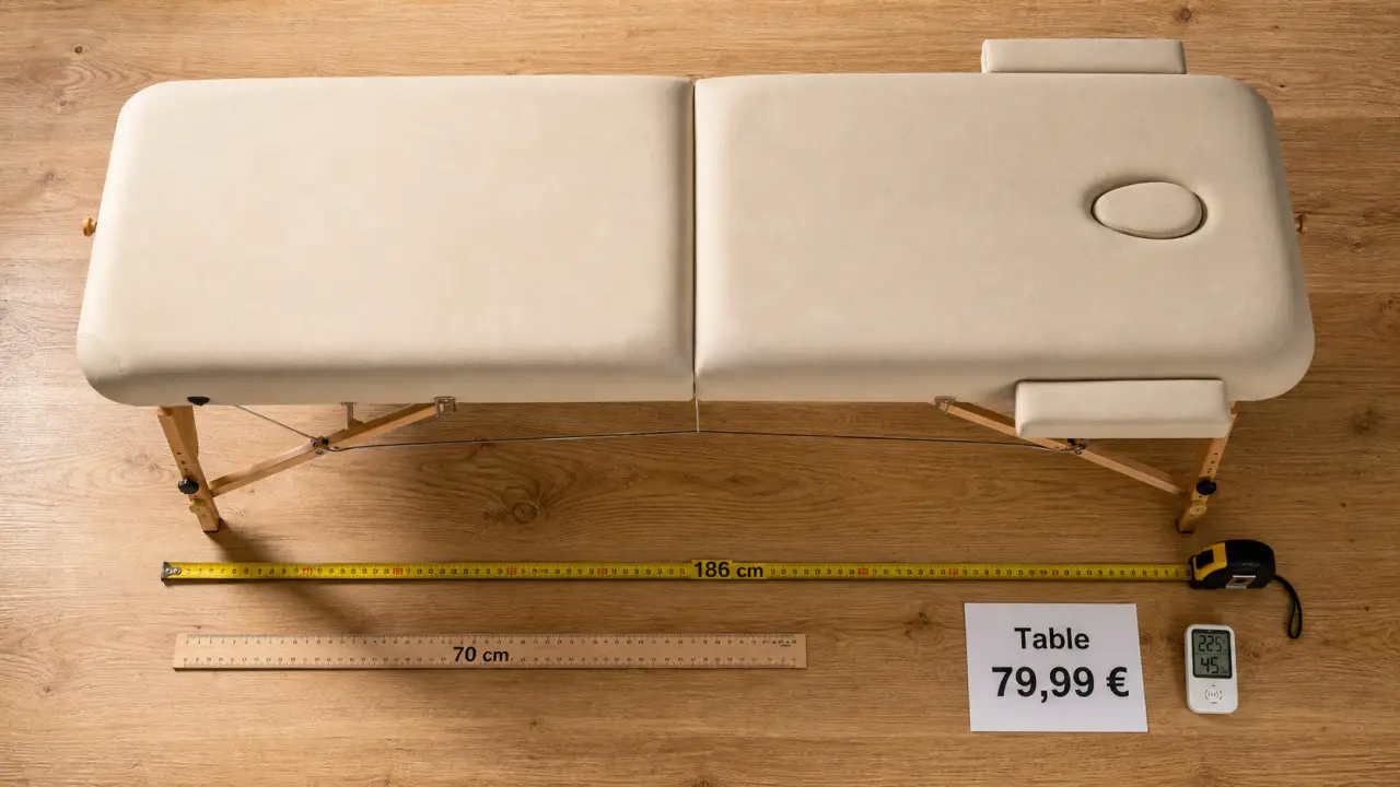 Table de massage centrakor 79,99 € : 186 x 70 x 63-84 cm