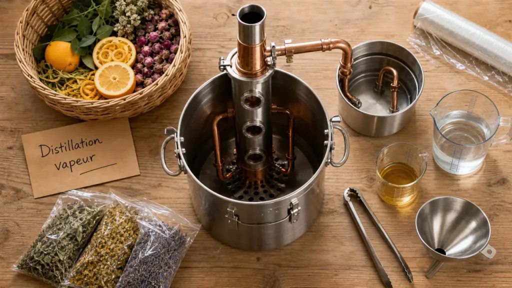 Cuivre, inox ou colonne : quel alambic choisir pour les huiles essentielles ?