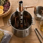 Alambic pour huiles essentielles : inox et cuivre