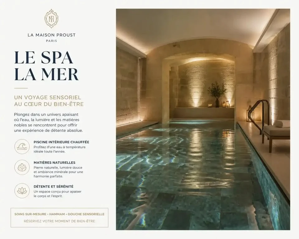 Spa La Mer de la Maison Proust hotel & spa la mer, piscine intérieure