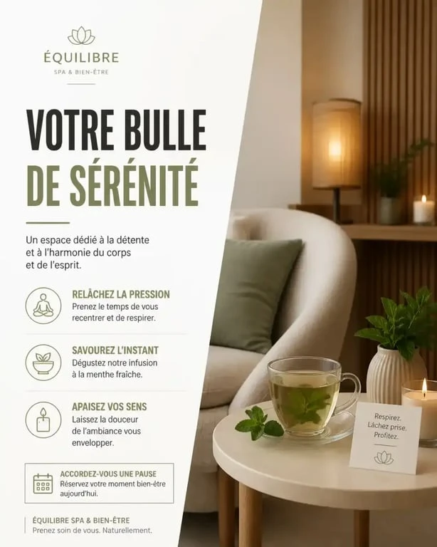 Moment de détente avec thé à la menthe au hammam de la Grande Mosquée de Paris