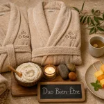 e'zen spa spa - sauna - hammam massages & soins : duo bien-être, peignoirs et pierres de sauna