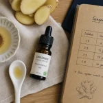 Huiles essentielles gingembre : flacon et dosage pour digestion