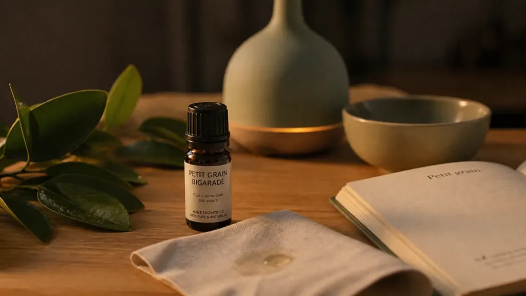 Petit grain bigarade : l’huile essentielle pour apaiser le stress, préparer le sommeil et rééquilibrer la peau grasse