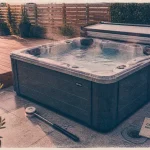 Spa maison extérieur 4 places gris anthracite