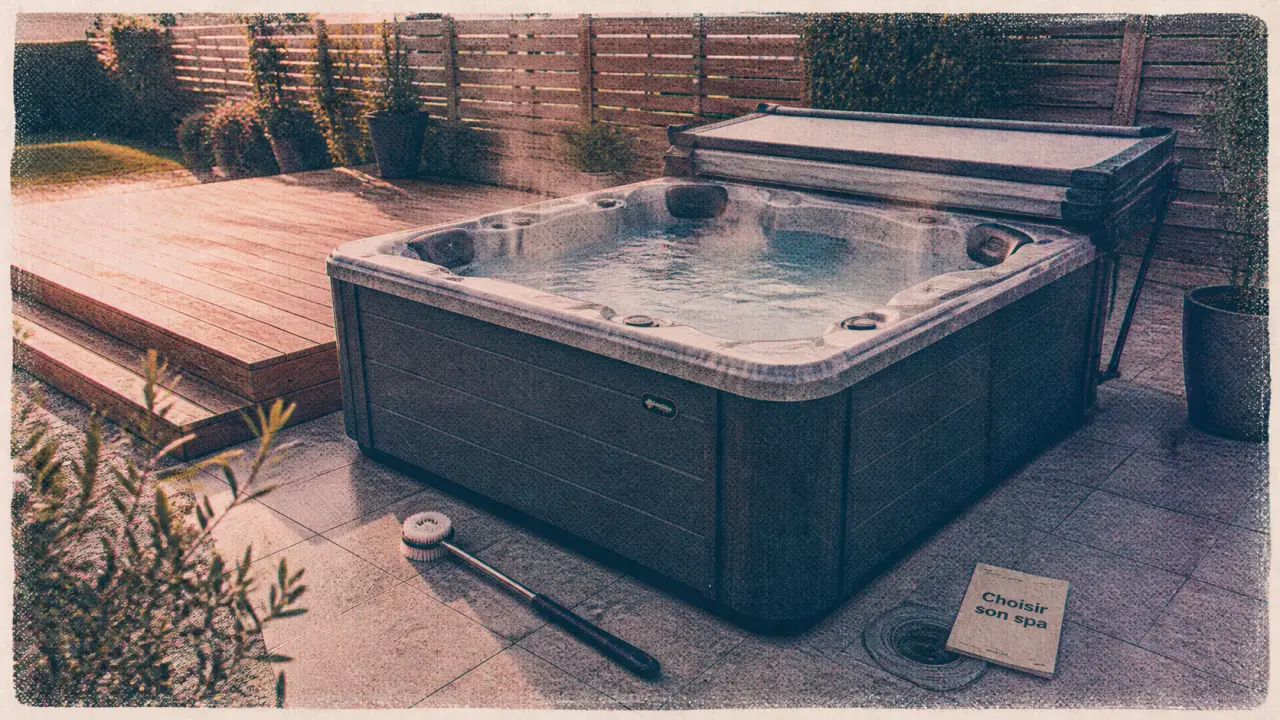 Spa maison extérieur 4 places gris anthracite