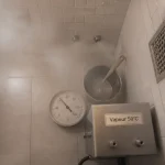 Température hammam : 50°C, vapeur 100% dans un petit hammam