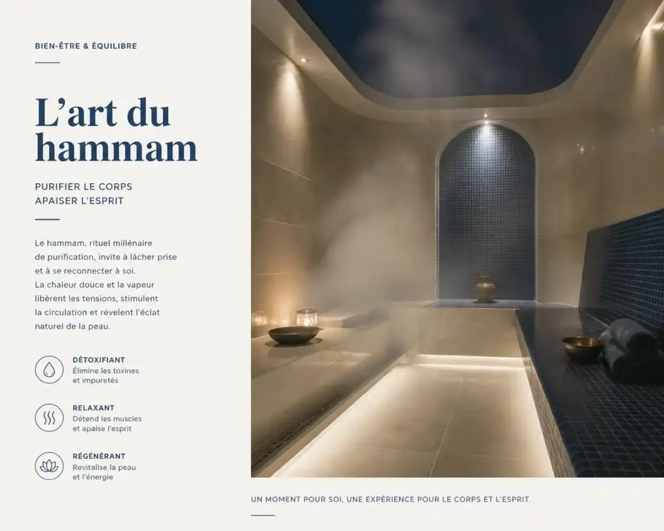 Hammam zen Caen intérieur vapeur ambiance détente