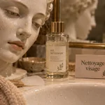 Soin nettoyant visage : gel nettoyant visage sur peau humide