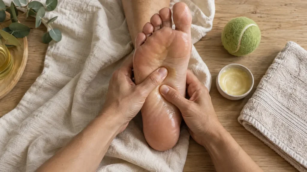 Auto-massage : 5 gestes ciblés pour détendre la nuque, les jambes et les pieds sans forcer
